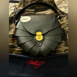 🔥NWT BOLDRINI Selleria Hobo Calf Leather Bag